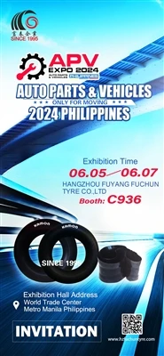 Hangzhou Fuyang Fuchun Tire Co., LTD Auto Parts Thiab Tsheb Expo 2024 Lub Roo...